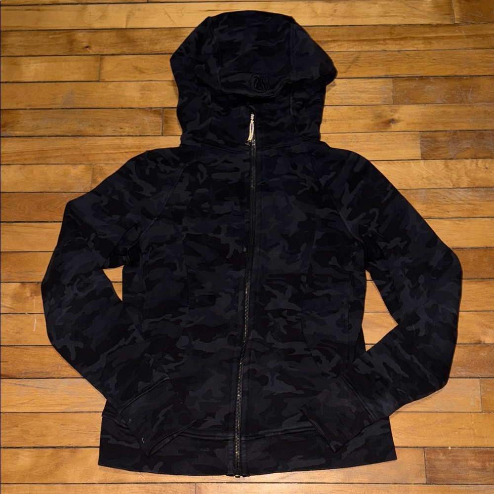 Lululemon Athletica Black Camouflage Hoodie